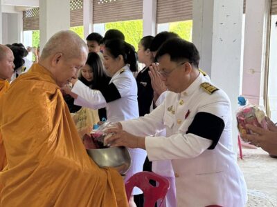 พิธีเจริญพระพุทธมนต์ทำบุญตักบาตร วางพวงมาลาและพานพุ่มถวายราชสักการะถวายพระราชกุศลแด่พระบาทสมเด็จ พระมงกุฎเกล้าเจ้าอยู่หัว เนื่องในโอกาสวันคล้ายวันสวรรคตครบ 100 ปี 25 พฤศจิกายน 2568 และถวายพระราชกุศลแด่สมเด็จพระเจ้าภคินีเธอ เจ้าฟ้าเพชรรัตนราชสุดา สิริโสภาพัณณวดี เนื่องในโอกาสวันประสูติครบ 100 ปี 24 พฤศจิกายน 2568